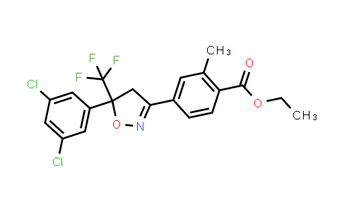 Ethyl 4-(5-(3,5-dichlorophenyl)-5-(trifluoromethyl)-4,5-dihydroisoxazol-3-yl)-2-methylbenzoate