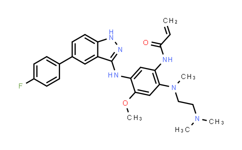 N-(2-((2-(dimethylamino)ethyl)(methyl)amino)-5-((5-(4-fluorophenyl)-1H-indazol-3-yl)amino)-4-methoxyphenyl)acrylamide