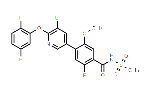 4-[5-Chloro-6-(2,5-difluorophenoxy)-3-pyridinyl]-2-fluoro-5-methoxy-N-(methylsulfonyl)benzamide