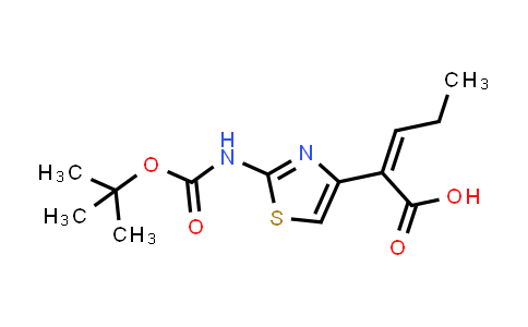 (Z)-2-(2-((Tert-Butoxycarbonyl)amino)thiazol-4-yl)pent-2-enoic acid