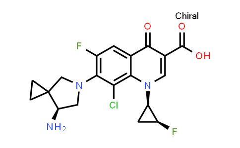 7-[(4S)-4-Amino-6-azaspiro[2.4]heptan-6-yl]-8-chloro-6-fluoro-1-[(1R,2S)-2-fluorocyclopropyl]-4-oxoquinoline-3-carboxylic acid