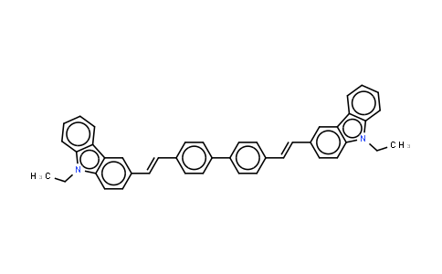 4,4'-双(9-乙基-3-咔唑乙烯基)-1,1'-联苯
