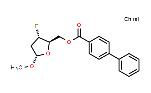 Methyl 2,3-Dideoxy-3-fluoro-5-O-(4-phenylbenzoyl)-α-D-erythro-pentofuranoside