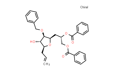 (S)-3-((2R,3R,4S,5S)-5-allyl-3-(benzyloxy)-4-hydroxytetrahydrofuran-2-yl)propane-1,2-diyl dibenzoate