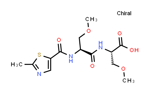 O-methyl-N-(O-methyl-N-(2-methylthiazole-5-carbonyl)-L-seryl)-L-serine