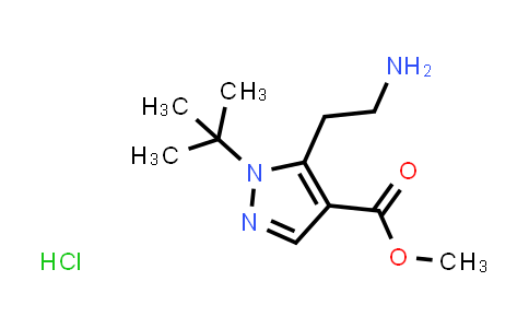 Methyl 5-(2-aminoethyl)-1-tert-butyl-1H-pyrazole-4-carboxylate hydrochloride