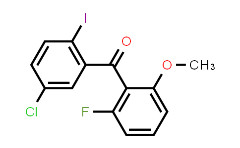 (5-chloro-2-iodophenyl)(2-fluoro-6-methoxyphenyl)methanone