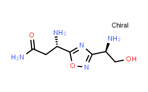 (S)-3-amino-3-(3-((R)-1-amino-2-hydroxyethyl)-1,2,4-oxadiazol-5-yl)propanamide