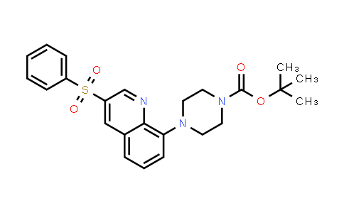 Tert-butyl 4-(3-(phenylsulfonyl)quinolin-8-yl)piperazine-1-carboxylate