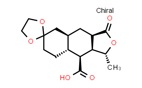 (1'R,3a'R,4a'R,8a'R,9'S,9a'R)-1'-Methyl-3'-oxodecahydro-1'H-spiro[[1,3]dioxolane-2,6'-naphtho[2,3-c]furan]-9'-carboxylic acid