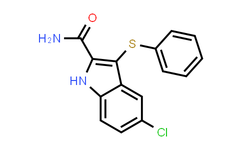 5-Chloro-3-Phenylsulfanyl-1H-Indole-2-Carboxamide