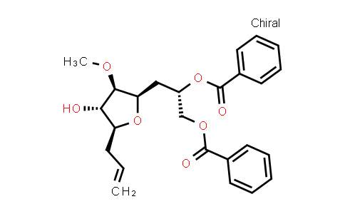 (S)-3-((2R,3R,4S,5S)-5-allyl-4-hydroxy-3-methoxytetrahydrofuran-2-yl)propane-1,2-diyl dibenzoate