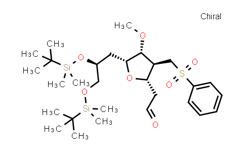 3,6-Anhydro-2,4,7-trideoxy-8,9-bis-O-[(1,1-dimethylethyl)dimethylsilyl]-5-O-methyl-4-[(phenylsulfonyl)methyl]-D-glycero-D-gulo-nonose