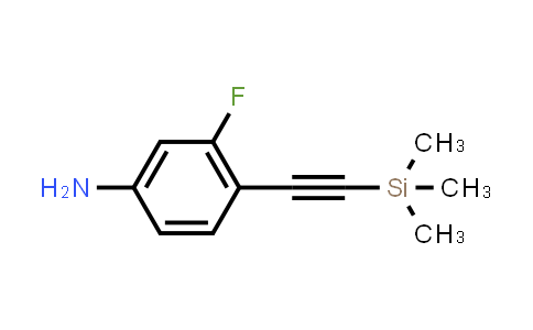 3-Fluoro-4-[(trimethylsilyl)ethynyl]aniline