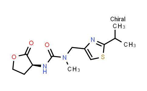 3-methyl-1-[(3S)-2-oxooxolan-3-yl]-3-{[2-(propan-2-yl)-1,3-thiazol-4-yl]methyl}urea
