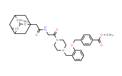 Methyl 4-[[2-[[4-[2-[[2-(1-adamantyl)acetyl]amino]acetyl]piperazin-1-yl]methyl]phenoxy]methyl]benzoate