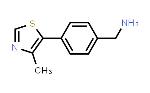 (4-(4-methylthiazol-5-yl)phenyl)methanamine