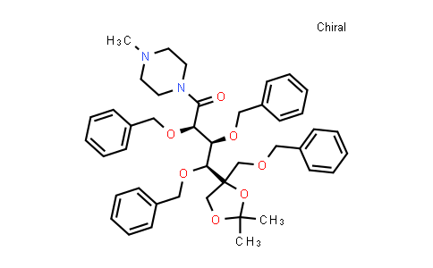 (2R,3S,4S)-2,3,4-tris(benzyloxy)-4-(4-((benzyloxy)methyl)-2,2-dimethyl-1,3-dioxolan-4-yl)-1-(4-methylpiperazin-1-yl)butan-1-one