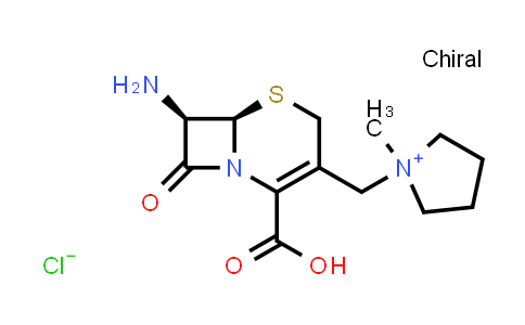 1-[[(6R,7R)-7-Amino-2-carboxy-8-oxo-5-thia-1-azabicyclo[4.2.0]oct-2-en-3-yl]methyl]-1-methylpyrrolidinium chloride
