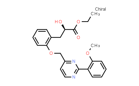 ethyl (2R)-2-hydroxy-3-[2-[[2-(2-methoxyphenyl)pyrimidin-4-yl]methoxy]phenyl]propanoate