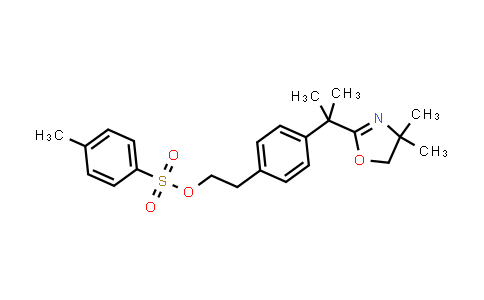 2-[4-[1-(4,4-dimethyl-5H-oxazol-2-yl)-1-methyl-ethyl]phenyl]ethyl 4-methylbenzenesulfonate