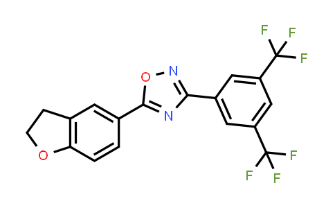 3-(3,5-bis(trifluoromethyl)phenyl)-5-(2,3-dihydrobenzofuran-5-yl)-1,2,4-oxadiazole