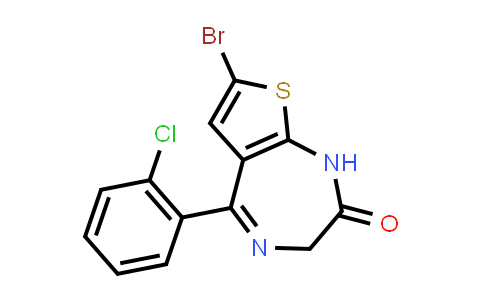7-Bromo-5-(2-chlorophenyl)-1,3-dihydro-2H-thieno[2,3-e]-1,4-diazepin-2-one