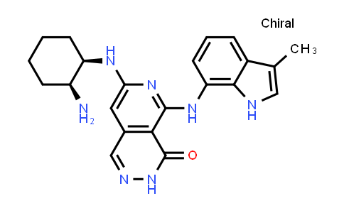 7-((1R,2S)-2-aminocyclohexylamino)-5-(3-methyl-1H-indol-7-ylamino)-3H-pyrido[3,4-d]pyridazin-4-one