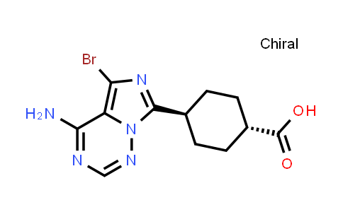 trans-4-(4-amino-5-bromoimidazo[5,1-f][1,2,4]triazin-7-yl)cyclohexanecarboxylic acid