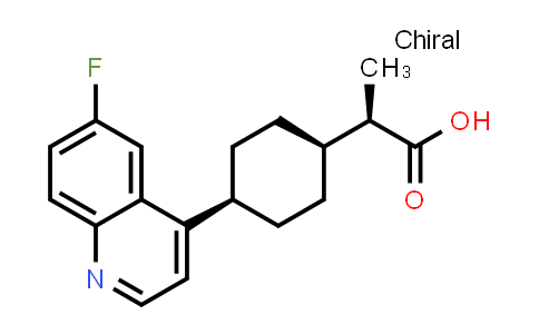 (R)-2-[cis-4-(6-Fluoro-4-quinolyl)cyclohexyl]propanoic Acid