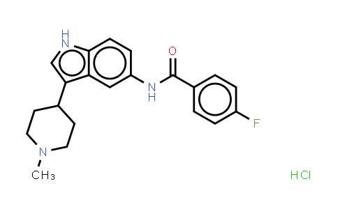 4-氟-N-(3-(1-甲基哌啶-4-基)-1H-吲哚-5-基)苯甲酰胺盐酸盐