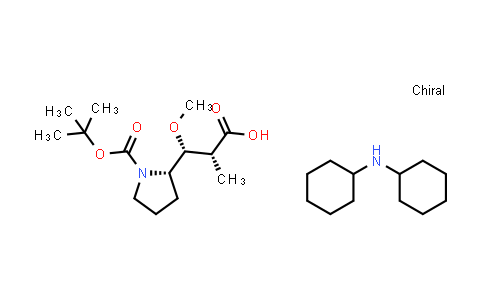 Dicyclohexylamine (2R,3R)-3-((S)-1-(tert-butoxycarbonyl)pyrrolidin-2-yl)-3-methoxy-2-methylpropanoate