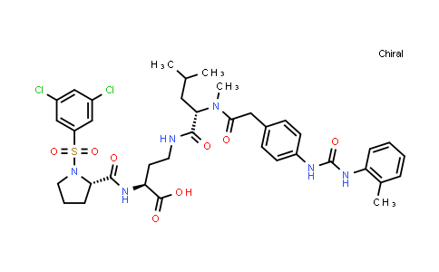 (2(S)-[1-(3,5-Dichlorophenylsulfonyl)-L-prolylaMino]-4-[N-Methyl-N-[2-[4-[3-(2-Methylphenyl)ureido]phenyl]acetyl]-L-leucylaMino]butyric acid )