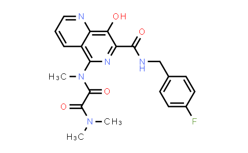 N1-[7-[[(4-Fluorobenzyl)amino]carbonyl]-8-hydroxy-1,6-naphthyridin-5-yl]-N1,N2,N2-trimethylethanediamide