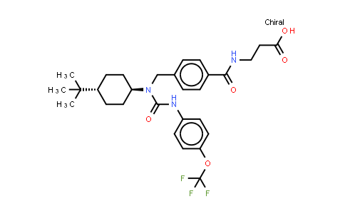 N-[4-[[[反式-4-(1,1-二甲基乙基)环己基][[[4-(三氟甲氧基)苯基]氨基]羰基]氨基]甲基]苄基]-B-丙氨酸
