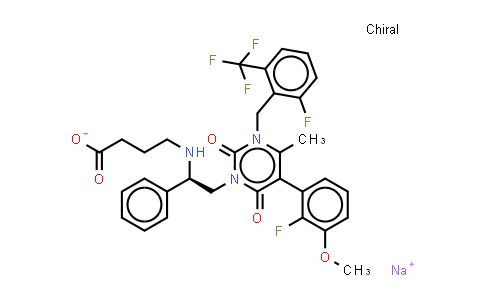 Elagolix sodium