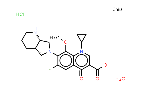 Moxifloxacin hydrochloride monohydrate