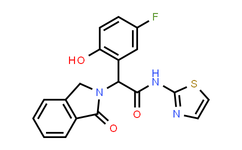 2-(5-氟-2-羟基苯基)-2-(1-氧代异吲哚啉-2-基)-N-(噻唑-2-基)乙酰胺