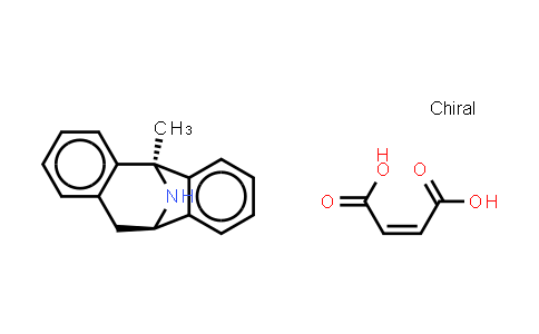 (5S,10R)-(–)-5-甲基-10,11-二氢-5H-二苯并-[a,d]-环庚烯-5,10-亚胺氢化马来酸盐