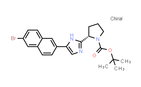 (S)-tert-butyl 2-(5-(6-bromonaphthalen-2-yl)-1h-imidazol-2-yl)pyrrolidine-1-carboxylate