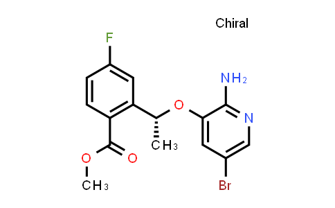 Methyl 2-[(1R)-1-(2-amino-5-bromopyridin-3-yl)oxyethyl]-4-fluorobenzoate