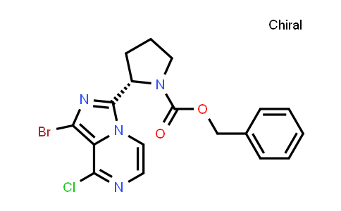 (S)-benzyl 2-(1-bromo-8-chloroimidazo[1,5-a]pyrazin-3-yl)pyrrolidine-1-carboxylate