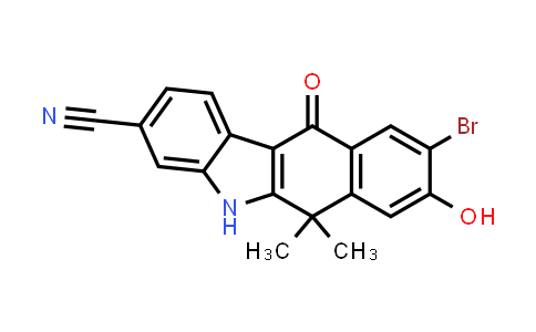 9-broMo-8-hydroxy-6,6-diMethyl-11-oxo-6,11-dihydro-5H-benzo[b]carbazole-3-carbonitrile