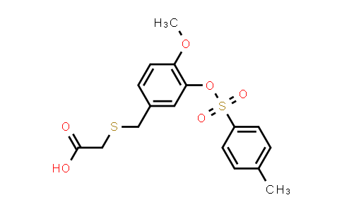 2-((4-methoxy-3-(tosyloxy)benzyl)thio)acetic acid
