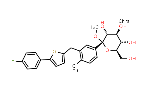(2S,3R,4S,5S,6R)-2-(3-((5-(4-fluorophenyl)thiophen-2-yl)Methyl)-4-Methylphenyl)-tetrahydro-6-(hydroxyMethyl)-2-Methoxy-2H-pyran-3,4,5-triol