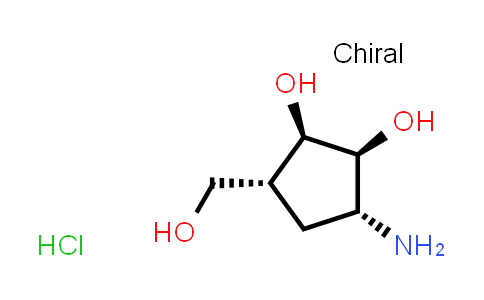 (1R,2S,3R,4R)-2,3-dihydroxy-4-(hydroxymethyl)-1-aminocyclopentane hydrochloride