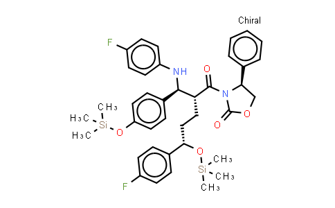 3-[(2R,5S)-5-(4-氟苯基)-2-[(S)-[(4-氟苯基(氨基)]][4-(三甲基硅)氧]苯基]甲基]-1-氧代-5-[(三甲基硅)氧]苯基]-4-苯基-(4S)-2-恶唑烷酮