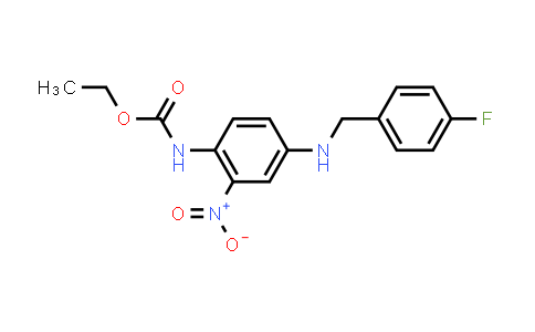 2-Ethoxycarbonylamino-5-(4-fluorobenzylamino)nitrobenzene