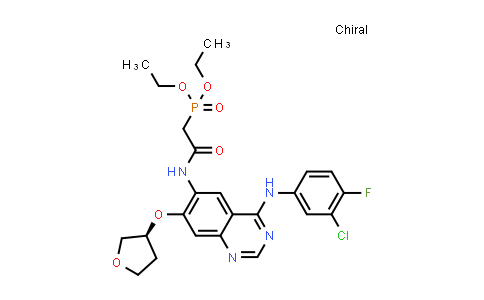 P-[2-[[4-[(3-Chloro-4-fluorophenyl)amino]-7-[[(3S)-tetrahydro-3-furanyl]oxy]-6-quinazolinyl]amino]-2-oxoethyl]phosphonic acid diethyl ester