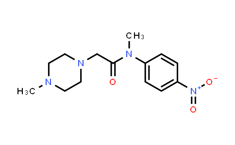 N-methyl-2-(4-methylpiperazin-1-yl)-N-(4-nitrophenyl)acetamide
